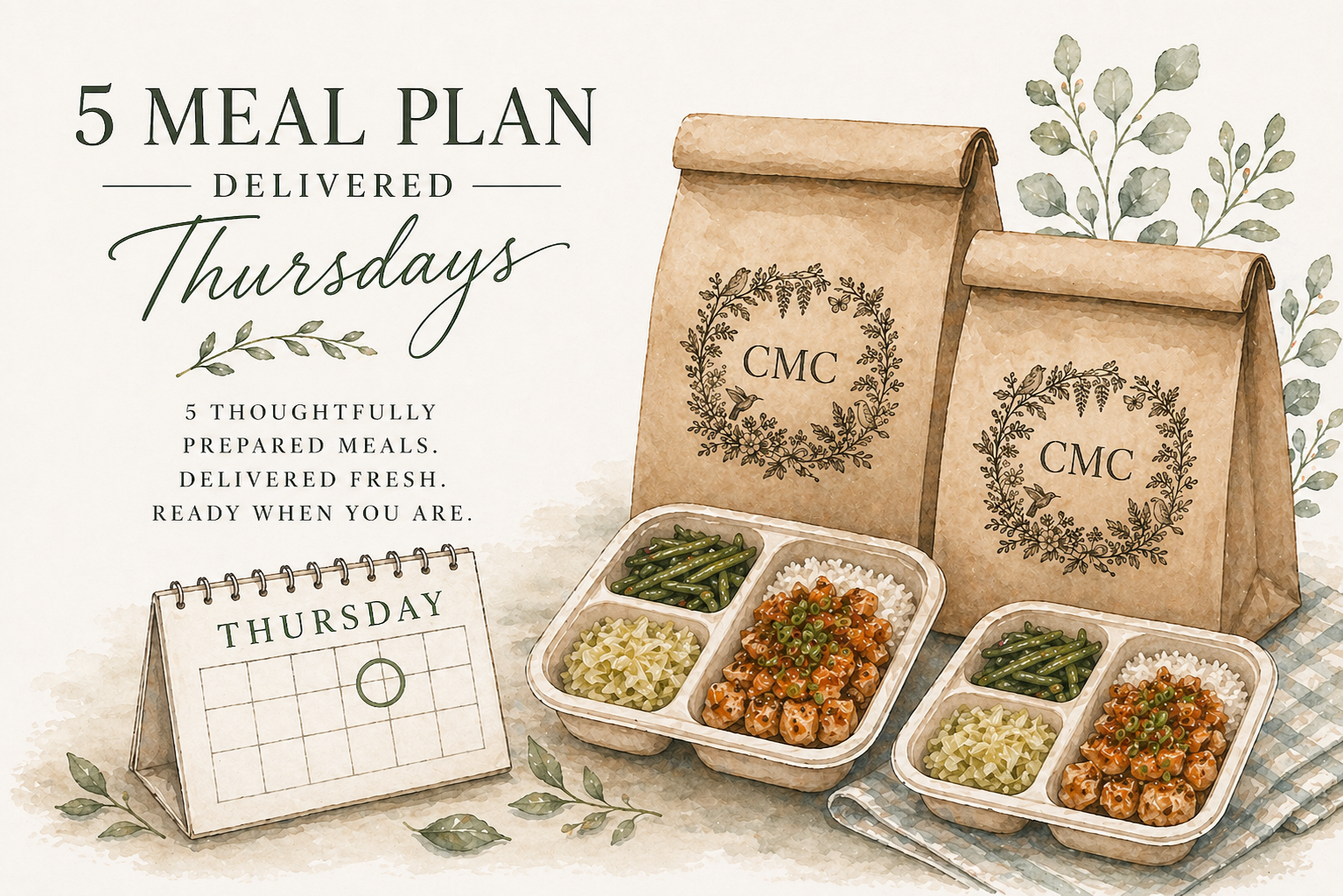 5 Meal Weekly Plan - Thursday Delivery